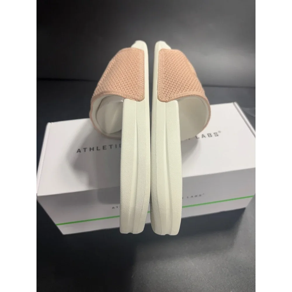 APL‎ Men's TechLoom Slide Sandals Ivory Blush Pink Size 11 NEW